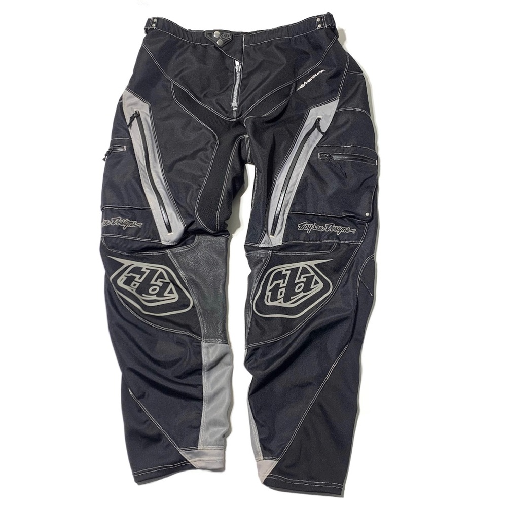 Troy Lee Designs Motocross Pants Mens 38 x 32 Motorcycle Black Gray